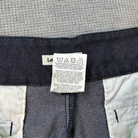 Lee Womens Blue Just Below The Waist Bermuda Style Shorts High Rise Size 12M - Picture 12 of 12